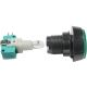 HADEX Button ON-(ON) 1p.250V/10A with green microswitch
