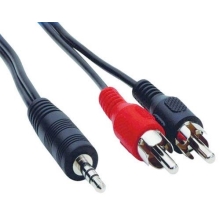 HADEX kabel mediální 2xCinch V - Jack 3.5 V 1.5m
