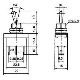 HADEX Lever switch KN3(D)-102, ON-ON 1 pole 12V/20A
