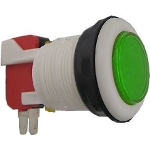 HADEX Tlačítko ON-(ON) 1p.250V/10A s mikrospínačem zelené