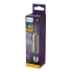 HILIPS LED bulb.filam. T32 2.3W/11W E27 1800K 100lm Non-Dim 15Y ; smoke.