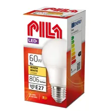 ILA LED bulb A60 8.5W/60W E27 2700K 806lm NonDim 15Y opal