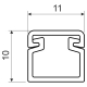 Insertion trunking LV 11x10, white, 2 m, carton
