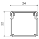 Insertion trunking LV 24x22, white 2 m, carton