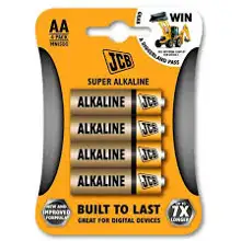 JCB battery alkaline SUPER AA/LR6 ;BL4