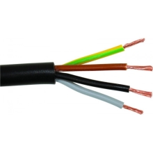 Kabel střední.guma CGSG 4x1.5mm (B) H05RR-F ;černá