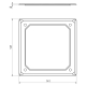 KO 100 E - Junction box, configuration KA, grey colour, package - 40 pcs