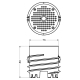 KOPOS mounting plate for insulation MDFZ 80_KB 73x80mm;