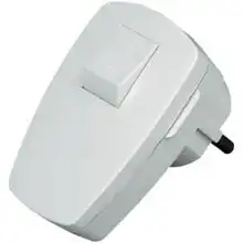 KOPP fork.angle with switch white IP20 16A/250V