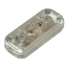 KOPP switch. intermediate wire 1-pole. 6A/250V; transp.