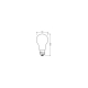 LED CLA150 17W 840 FILFR E27 V     LEDV