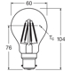 LED CLASSIC A DIM P 7W 827 Clear B22d