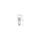 LED CLASSIC EDISON ENERGY EFFICIENCY A S 4W 830 Clear E27