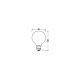 LED CLASSIC GLOBE ENERGY EFFICIENCY A S 3.8W 830 FIL FR E27