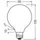 LED CLASSIC GLOBE ENERGY EFFICIENCY A S 3.8W 840 Frosted E27