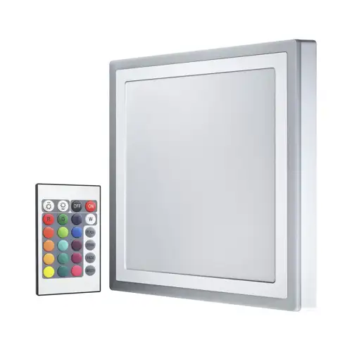 LED Color and White Square 400mm 38W + RC