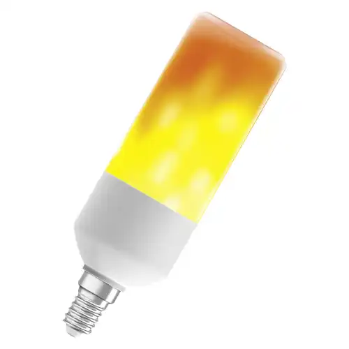 LED lamps with flame effect 0.5W 515 Frosted E14