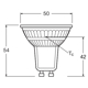 LED PAR16 V 2.6W 827 GU10
