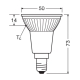 LED PAR165036 DIM 3.7W 927 E14 P   LEDV