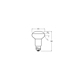 LED R63 P 2.9W 827 E27