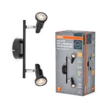 LED SPOT 2X3.4W 927 GU10 BK        OSRAM