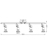 LED SPOT 4X3.4W 927 GU10 BK        LEDV