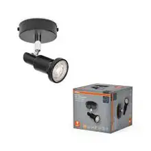 LED Spot Black 1 X 3.4W 927 DIM