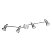 LED Spot Brushed Silver GU10 4 x 2.6W 2700K