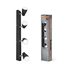 LED SPOT PEAR 600MM4X4.3W827GU10BK OSRAM