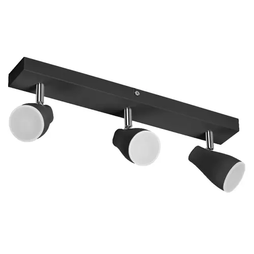 LED Spot Pear Black 3 x 4.3W 2700K GU10