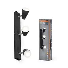 LED Spot Pear Black 3 x 4.3W 2700K GU10