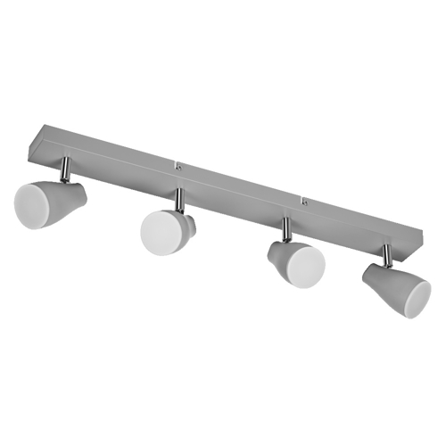 LED Spot Pear Grey 4 x 4.3W 2700K GU10