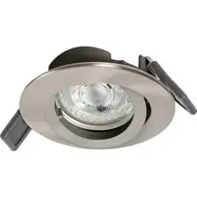LED Spot Recess Twistlock GU10 Incl. Osram LED 4.3W GU10 Brushed Nickel