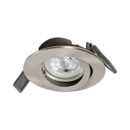 LED Spot Recess Twistlock GU10 Incl. Osram LED 4.3W GU10 Brushed Nickel
