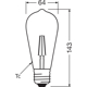 LED SUPERSTAR PLUS CLASSIC EDISON FILAMENT 5.8W 940 Clear E27