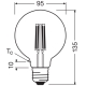 LEDG9560EELA 3.8W 840 FILCL E27 S  LEDV