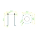 LEDS.C4 accessory public - holder for light pole. Current