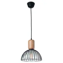 LEDS.C4 light.curtain.bulbs. Contrast 1xE27 IP20 181cm; black/wood