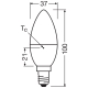 LEDSCLB40 4,9W/927 230VFR E14 FS1  OSRAM