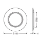 LEDVANCE acc. light accessory ring D100; white