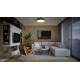 LEDVANCE ceiling light. DECOR.SQUARE 1xG9 IP44 ; black