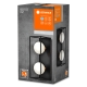 LEDVANCE ceiling light. DECOR.SQUARE 2xG9 IP44; black