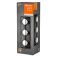 LEDVANCE ceiling light. DECOR.SQUARE 3xG9 IP44 ; black