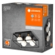 LEDVANCE ceiling light. DECOR.SQUARE 4xG9 IP44; black