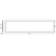 LEDVANCE ceiling light LED PLANON.P 36W 3400lm/830 IP20 25Y ;120x30