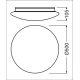 LEDVANCE ceiling light LED SURF.C.VAL 42W 3500lm/830 IP44 50Y; white PS sens.
