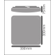 LEDVANCE ceiling light LED SURF.SQ.VAL 24W 2000lm/840 IP44 50Y; white sens.
