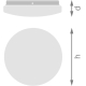 LEDVANCE CEILING ROUND 210 12W 865 IP44