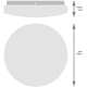 LEDVANCE CEILING ROUND 255 18W 865 IP44