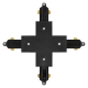 LEDVANCE cross connector to TRACKLIGHT RAIL; black